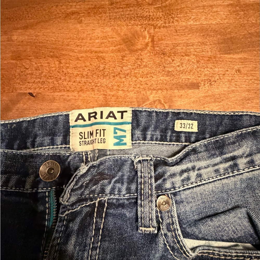 Ariat Slim Straight Men's Jeans - Dark Blue